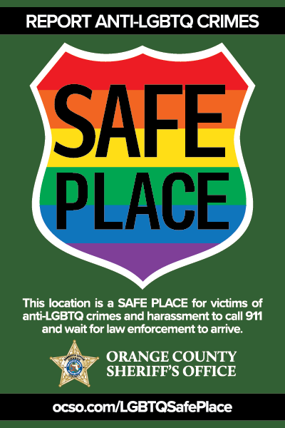 LGBTQ Safe Place sticker sample